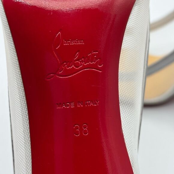 Christian Louboutin Galativi Strass Crystal Mesh 38 - Picture 11 of 13